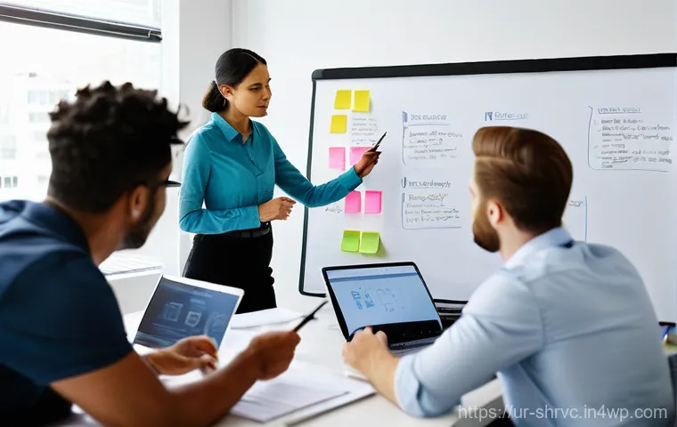 서비스 디자인 사고의 중요성과 혜택 - **Prompt:** A cozy, brightly lit local bakery, bustling with activity. The friendly female baker, we...